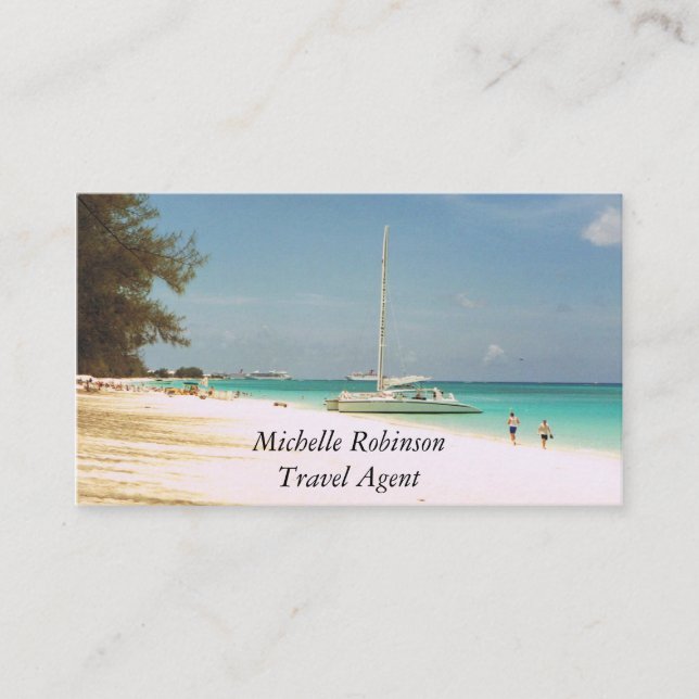 Karibiska Affärskort Visitkort (Framsida)