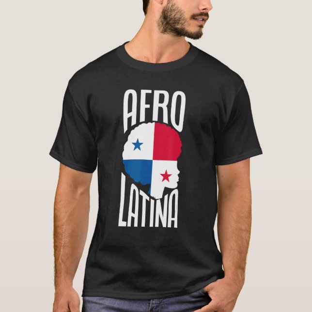 Karibiska afo Latin Panamanian T Shirt (Framsida)