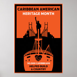 Karibiska amerikanska kulturarvsmånaden poster