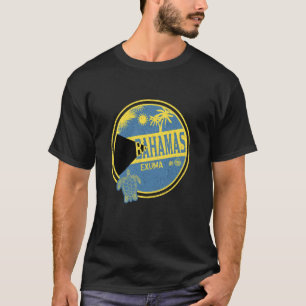 Karibiska Bahamas Exuma Vintage Semester Tropisk T Shirt