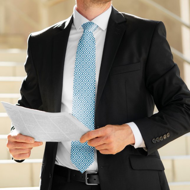 Karibiska blå diamanter Mönster Slips (Skapare uppladdad)