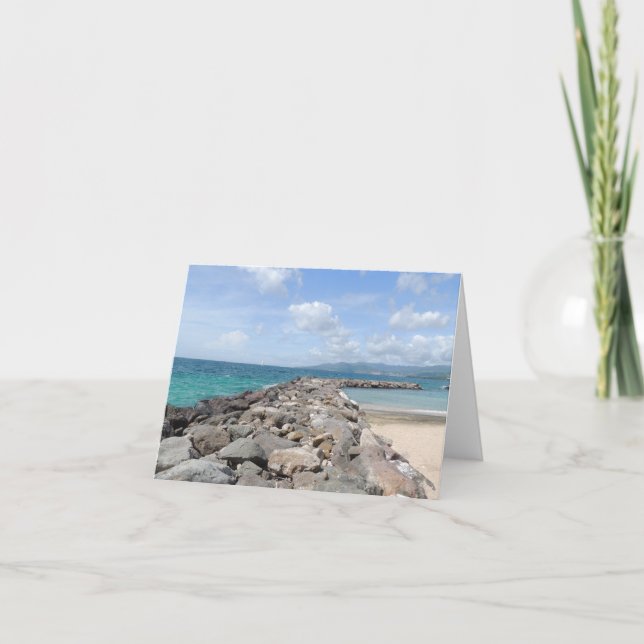 Karibiska bryggor Notecards Kort (Framsida)