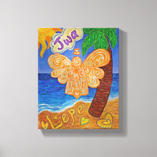 Karibiska Creole Angel Art Wrapped Canvas Painting