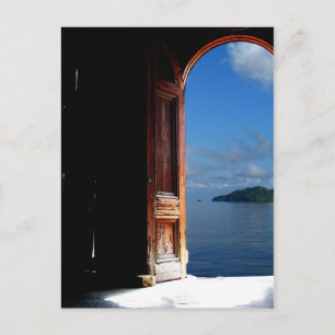 Karibiska Dream Doorway-vykort Vykort