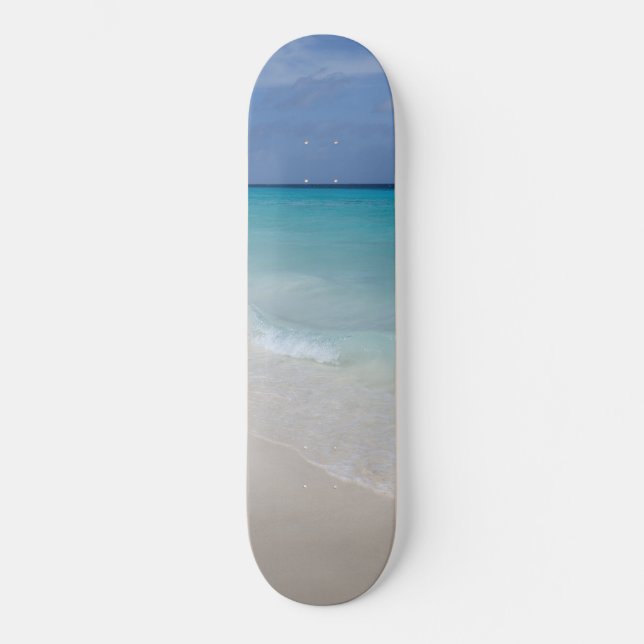 Karibiska Hav Strand Dröm 8 Mini Skateboard Bräda 18,5 Cm (Framsida)