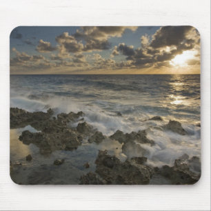 Karibiska havet, Caymanöarna. Kolliderande vågor Musmatta
