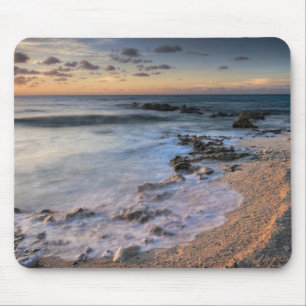 Karibiska havet, Caymanöarna. Kolliderande vågor Musmatta
