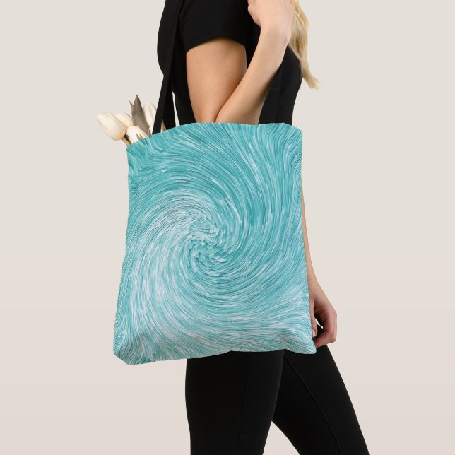Karibiska havet Swirl...... Tygkasse (Närbild)