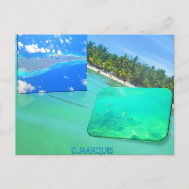 KARIBISKA HAVET  VYKORT (Framsida)