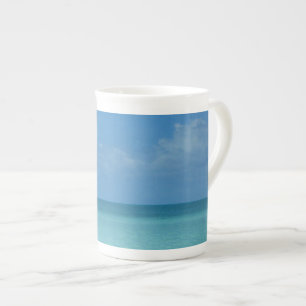 Karibiska Horisont Tropical Turcos Blue Benporslin Mugg
