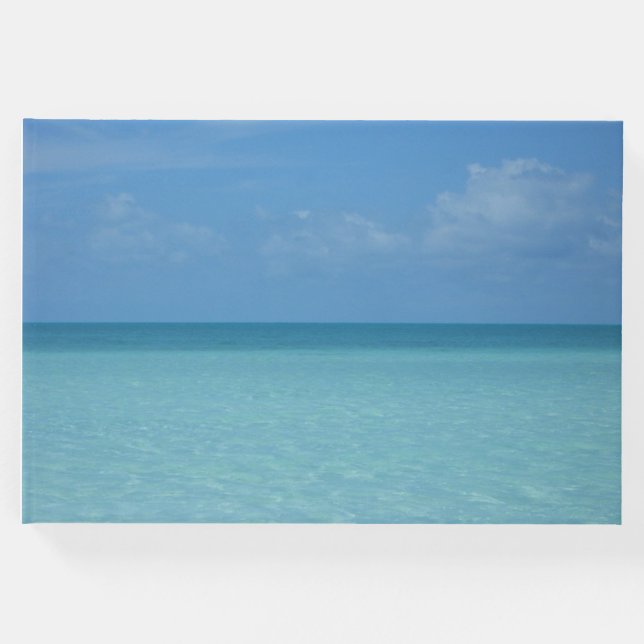 Karibiska Horisont Tropical Turcos Blue Gästböcker (Framsida)