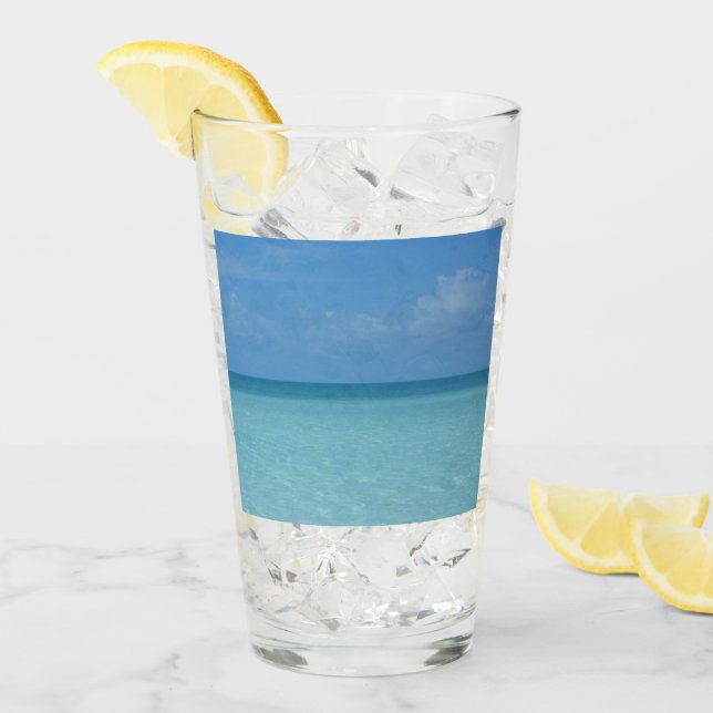 Karibiska Horisont Tropical Turcos Blue Glaskopp (Framsida Ice)