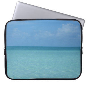 Karibiska Horisont Tropical Turcos Blue Laptop Sleeve