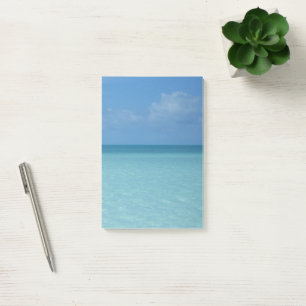 Karibiska Horisont Tropical Turcos Blue Post-it Block