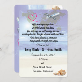Karibiska inbjudan till destinationsbröllop