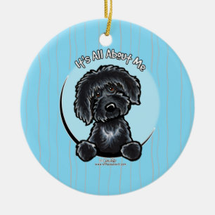 Karibiska Labradoodle IAAM Julgransprydnad Keramik