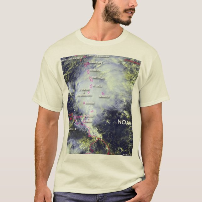 Karibiska öar för NOAA T-shirt (Framsida)