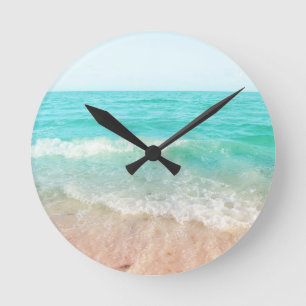 Karibiska Ocean Tranquilitet #10 #wall #art Rund Klocka