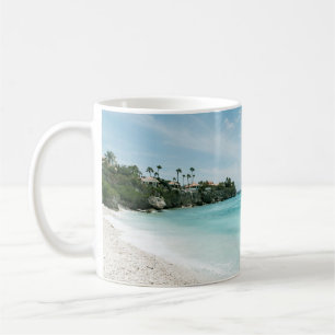 Karibiska oceanen Beach Bliss #5 #tropiskt #wall Kaffemugg