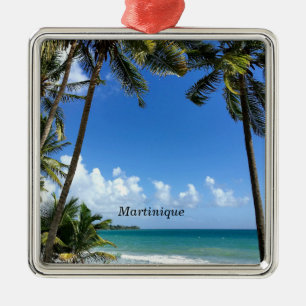 Karibiska ön Martinique Julgransprydnad Metall