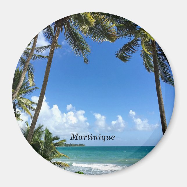 Karibiska ön Martinique Magnet (Framsidan)