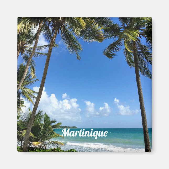 Karibiska ön Martinique (märkt) Magnet (Framsidan)