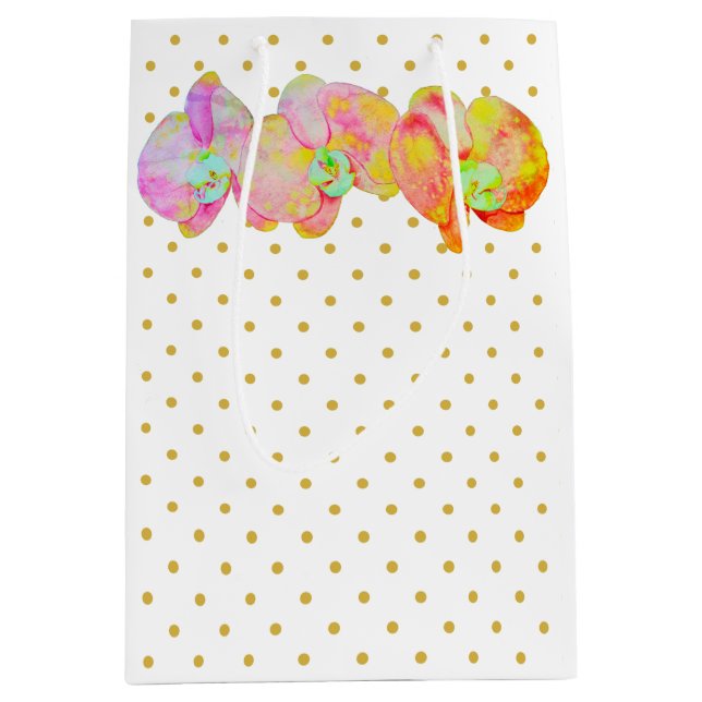 Karibiska orkidéer, tropiska vattenfärgade blommor (Framsidan)