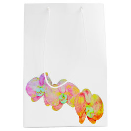 Karibiska orkidéer, tropiska vattenfärgade blommor