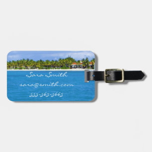 Karibiska paradise Luggage Tag - Anpassade Bagagebricka