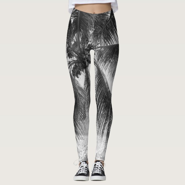 Karibiska persikoplaster #5 #tropiskt #wall #art leggings (Framsida)