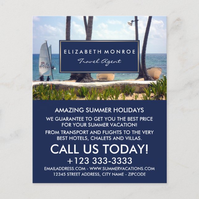 Karibiska persikor, Agent-reklamflygare Flygblad (Framsidan)