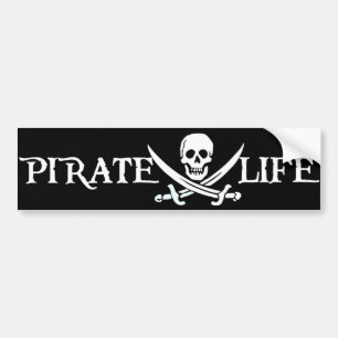 Karibiska pirater för piratliv bildekal