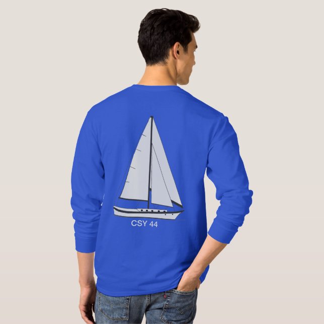 Karibiska segelfartyg - Yachts CSY 44 segelfartyg T Shirt (Hel baksida)