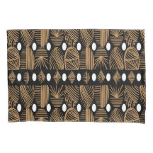 Karibiska stammudcloth: Black, White, Guld