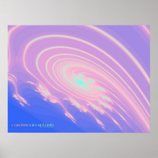 Karibiska Stänk Poster
