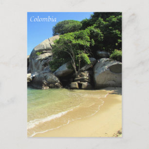 Karibiska stranden Colombia Vykort