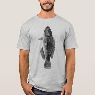 Karibiska tropiska revfisken, svart, vit och Grått T Shirt
