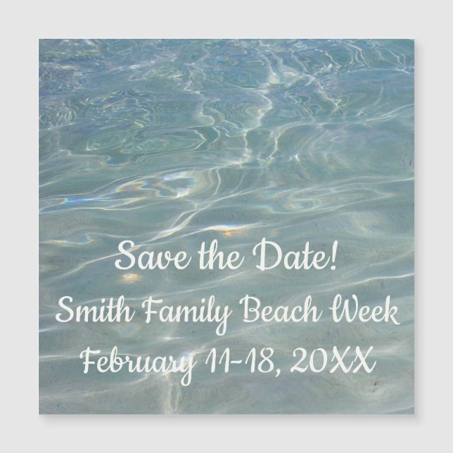 Karibiska Vatten Abstrakt Blue Nature (Framsida)