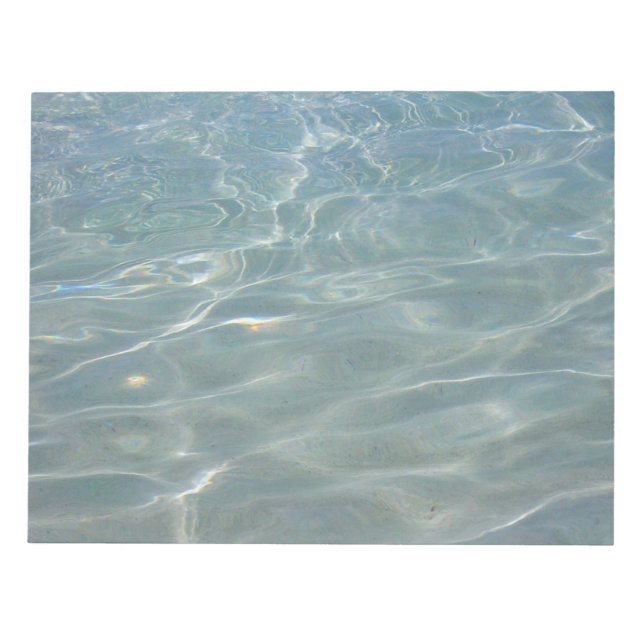 Karibiska Vatten Abstrakt Blue Nature Anteckningsblock (Framsida)