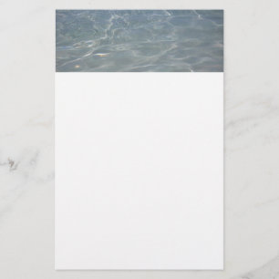 Karibiska Vatten Abstrakt Blue Nature Brevpapper