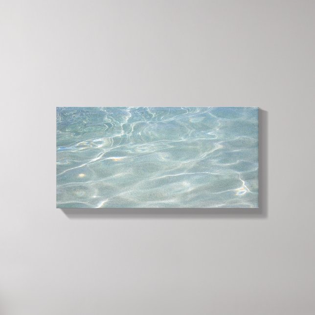Karibiska Vatten Abstrakt Blue Nature Canvastryck (Framsida)