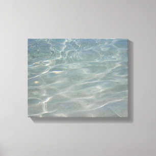 Karibiska Vatten Abstrakt Blue Nature Canvastryck