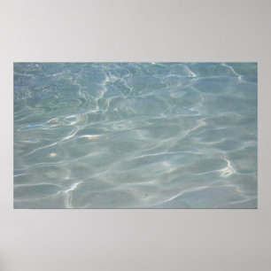 Karibiska Vatten Abstrakt Blue Nature Poster