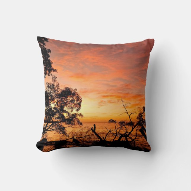 Karibiskt Dusk Glow Dekorativ kudde (Framsida)
