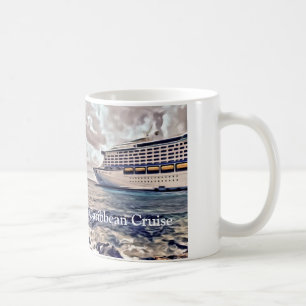 Karibiskt kryssningsfartyg - Vitt 11 oz Classic Wh Kaffemugg