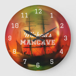 Karibiskt persikobjörn stor klocka