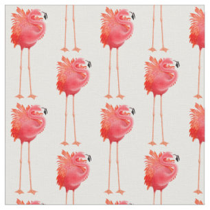 Karibiskt rosa Flamingofågeltyg Tyg