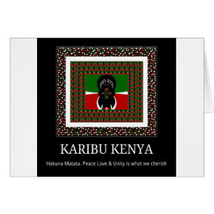 Karibu Kenya Hakuna Matata Hälsningskort