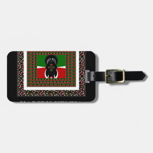 Karibu Kenya: Vibrant National Flagga Hakuna Färg Bagagebricka