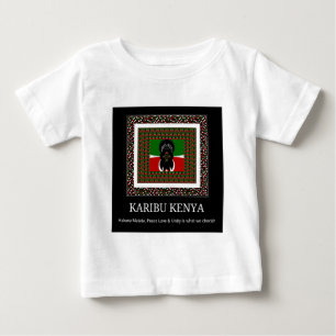 Karibu Kenya: Vibrant National Flagga Hakuna Färg Tee